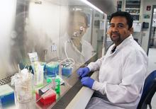 Image of Parag Vaishampayan in the lab