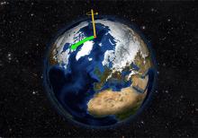 Image of Earth does not always spin on an axis running through its poles