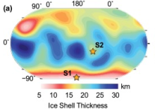 Enceladus Ice Shell Thickness