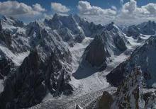 Glaciers in the Karakoram Range of Pakistan