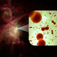 Image of Herschel Telescope Detects Oxygen Molecules in Space