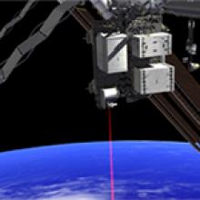 Image of International Space Station to Beam Video via Laser Back to Earth