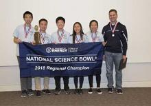 University High School took first place at the regional Science Bowl competition